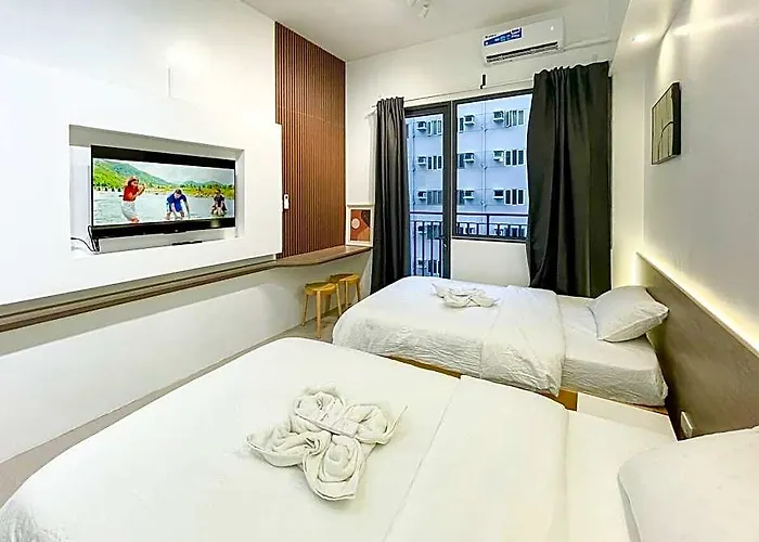 Twin-bed Oasis Moa Walkability Shore 2 Residences